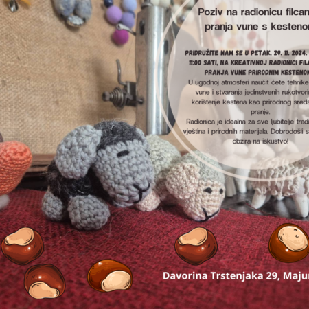 Objava radionica filcanja i pranja vune